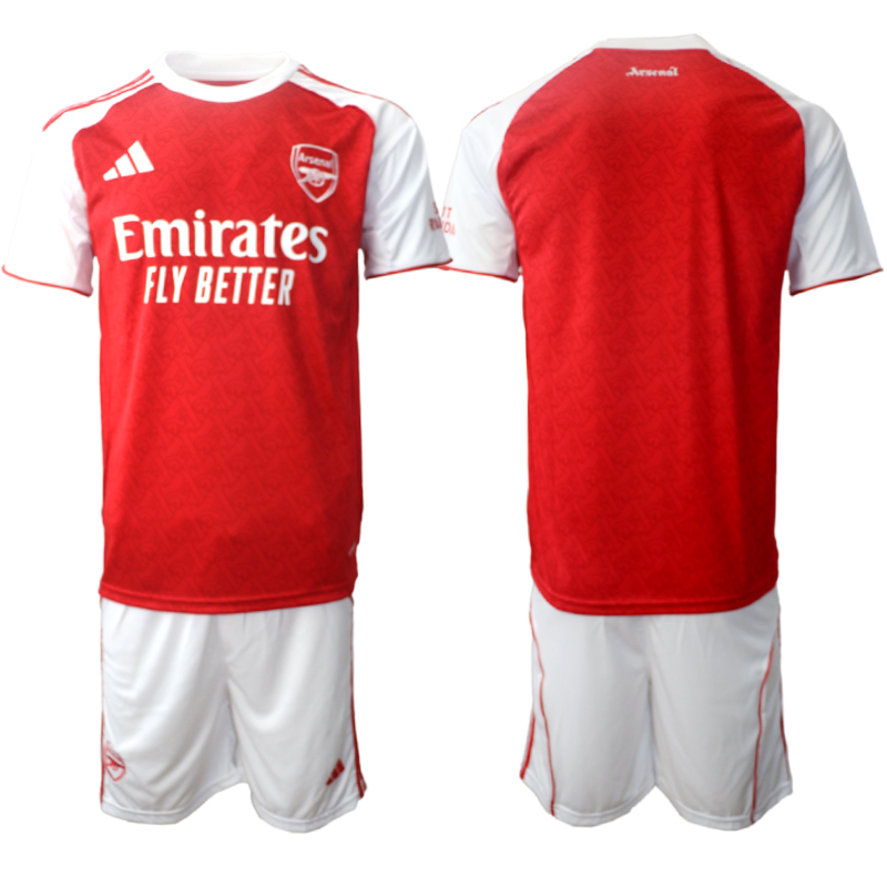 Men 2025-2026 Club Arsenal home red Blank Soccer Jersey 01